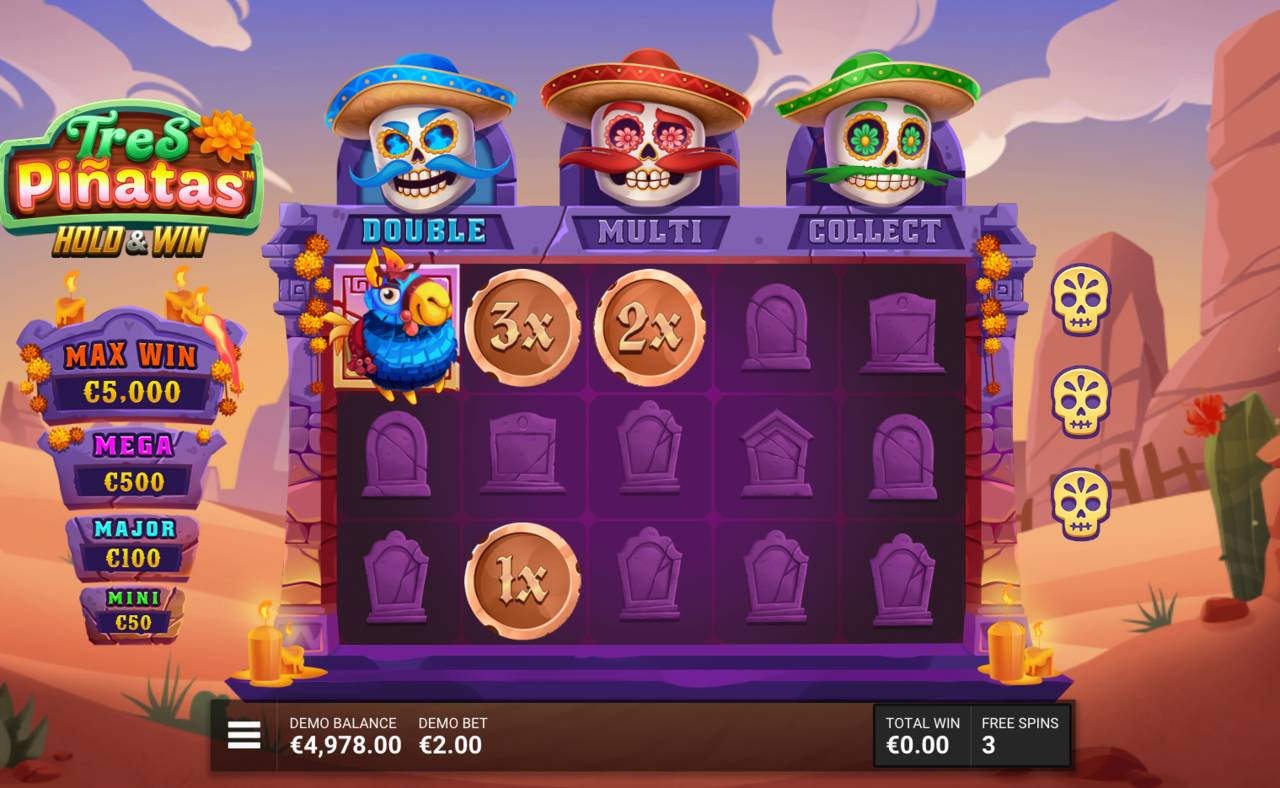 Tres Pinatas Hold And Win (Hacksaw Gaming) Image 2
